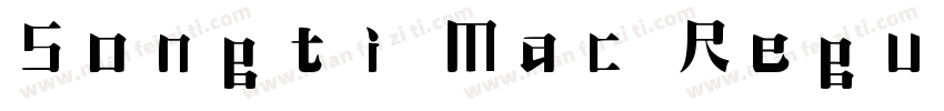 Songti Mac Regular字体转换